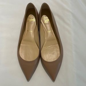 Christian Louboutin Nude Flats